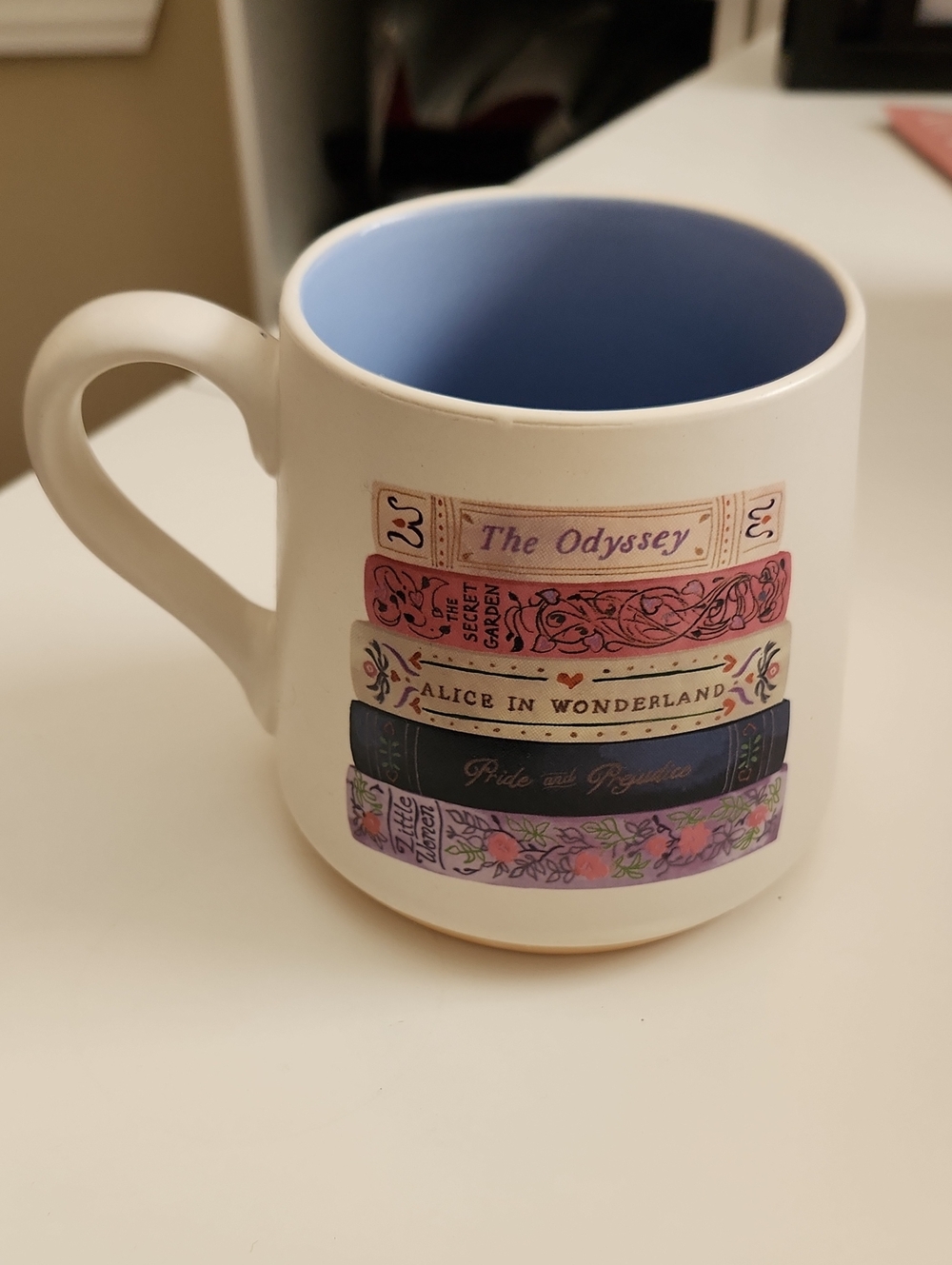 NWOT Sunday Morning Ceramics Classics Book Stack Mug